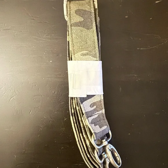 Quilted Koala Upright Tote Green Camo with Crossbody Strap - Picture 4 of 4